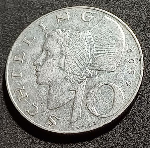 10 SCHILLING Austria 1957 argento. - Foto 2