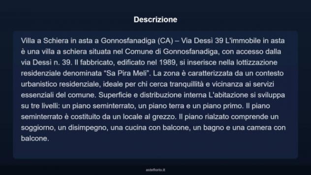 Immobile in asta di 130 m² con più di 5 locali in vendita a Gonnosfanadiga - Foto 3