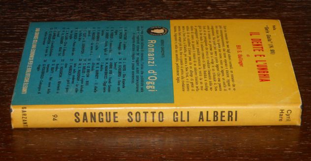 sangue sotto gli alberi. Cyril Hare, Serie gialla GARZANTI N. 94, 1^ Ed. 1956 - Foto 5