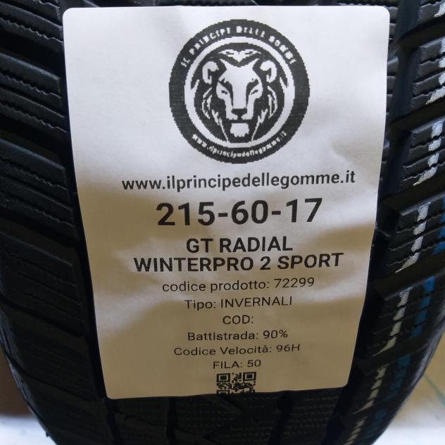 4 GOMME 215 60 17 GT RADIAL A72299 - Foto 2