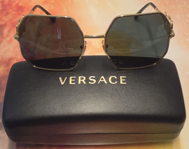 Occhiali da sole Versace Medusa Biggie (modello VE2248 1002/87) originali - Foto 5