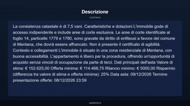 Immobile in asta di 230 m² con più di 5 locali in vendita a Mentana - Foto 5