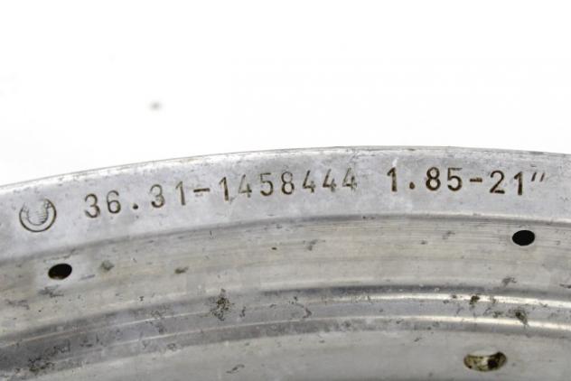 BMW R 80 GS, R 100 GS, PD, 36311458444 CERCHIO ANTERIORE 1,85X21 80 - 90 FRONT WHEEL 36311452724 - Foto 5