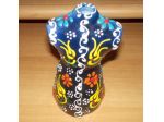 Statuetta portapenne decorata in ceramica