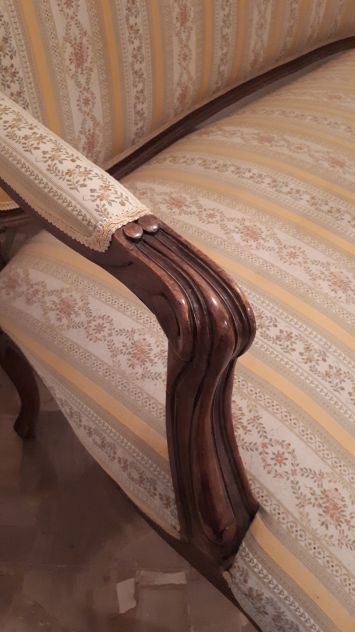 Divano e due poltrone in stile Luigi XV - Foto 7