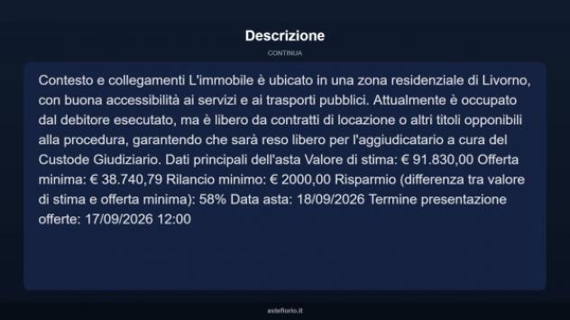Immobile in asta di 80 m² in vendita a Livorno - Foto 9