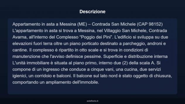 Immobile in asta di 160 m², box auto in vendita a Messina - Foto 3