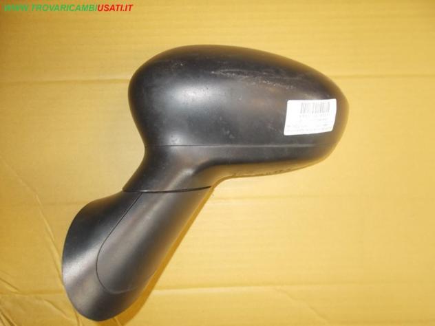 RETROVISORE EST.S.con cristallo, senza calotta (versione con regolazione elettrica) NERO PLASTICA 3 PIN FIAT 500 (312-3P/83)  Vetri e Retrovisori  Cri