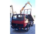 MERCEDES 814 RIBALTABILE TRILATERALE CON GRU EFFER 4000, 2 SFILI + JIB 1 SFILI
