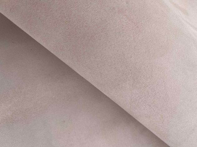Pelle scamosciata naturale nocciola - Foto 5
