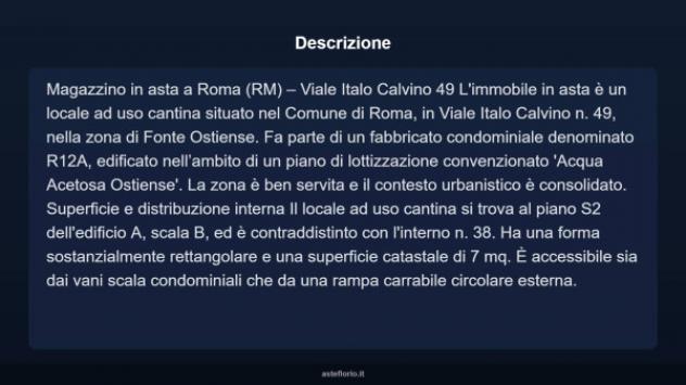 Immobile in asta di 7 m² in vendita a Roma - Foto 4