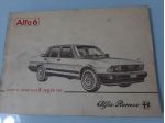 ALFA ROMEO ALFA 6 USO E MANUTENZIONE ORIGINALE
