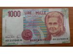 BANCONOTA DA 1.000 LIRE REPUBBLICA ITALIANA CON 3 HH......H - MONTESSORI -