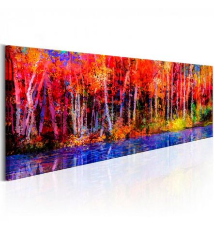 Quadro Naif Col Mare Blu Scuro ARREDALACASA