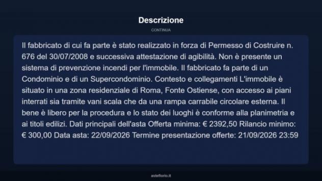 Immobile in asta di 5 m² in vendita a Roma - Foto 5