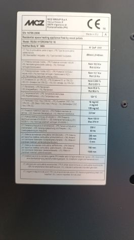 Stufa a pellet Hydro Mcz 16kw - Foto 5