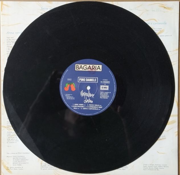 PINO DANIELE -Mascalzone Latino- LP 1989 - Foto 2