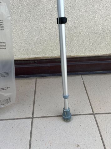 Stampelle ortopediche per avambraccio in alluminio altezza regolabile - Foto 3