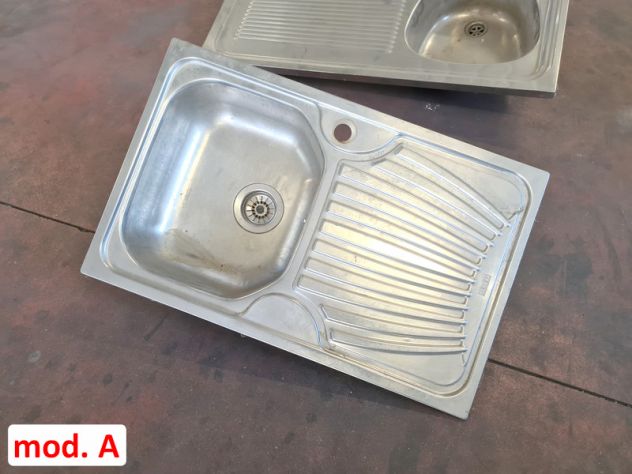 2 lavelli inox una vasca a incasso usati - Foto 3