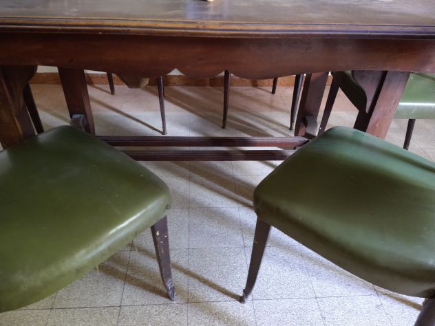 Antico tavolo con 6 sedie - Foto 2