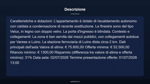 Immobile in asta di 54 m² in vendita a Germignaga - Foto 16