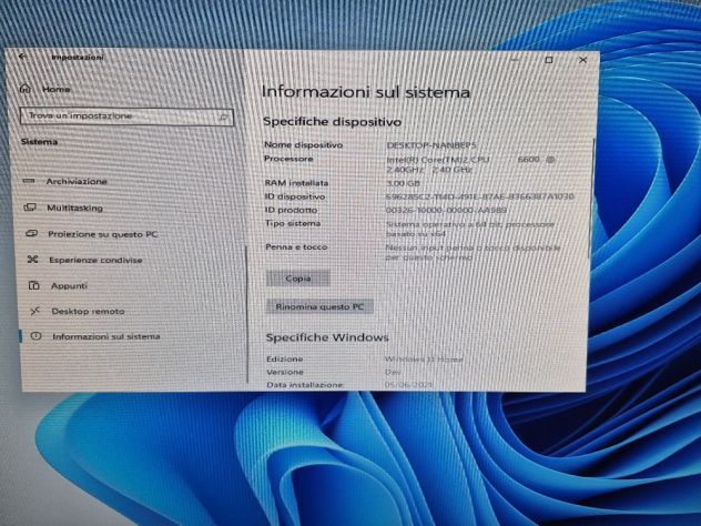 PC Desktop Completo Windows 11, Intel 6600 +Monitor 22' +Stampante - Foto 4