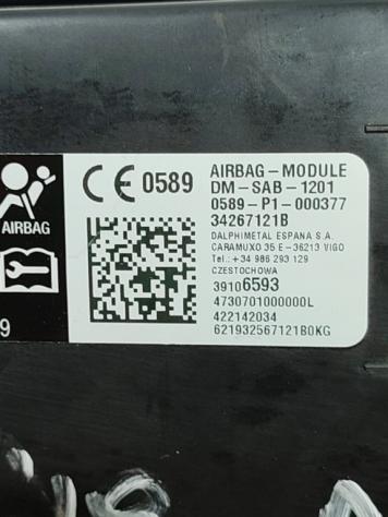 AIRBAG SEDILE SINISTRO OPEL Crossland Serie 39106593 34267121B EB2FA (17) - Foto 2