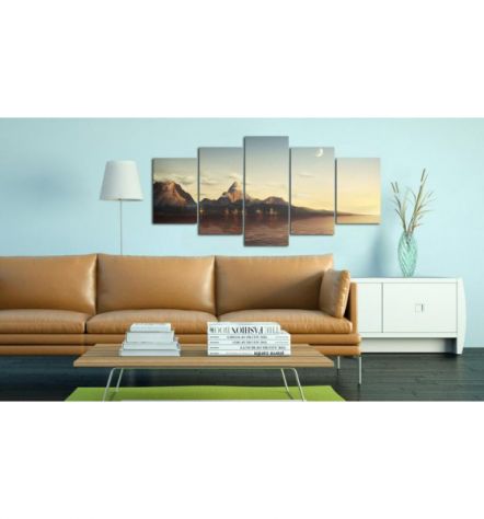 Quadro Vista Sul Lago 100x50 E 200x100 ARREDALACASA - Foto 2