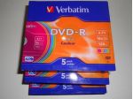 DVD-R VERBATIM PACCO DA 5 PEZZI CUSTODIA SLIM Euro 6