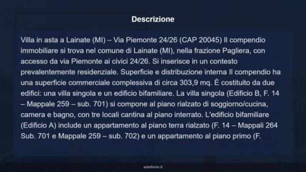 Immobile in asta di 303 m², box auto in vendita a Lainate - Foto 12