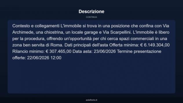 Immobile in asta di 3000 m² in vendita a Roma - Foto 3