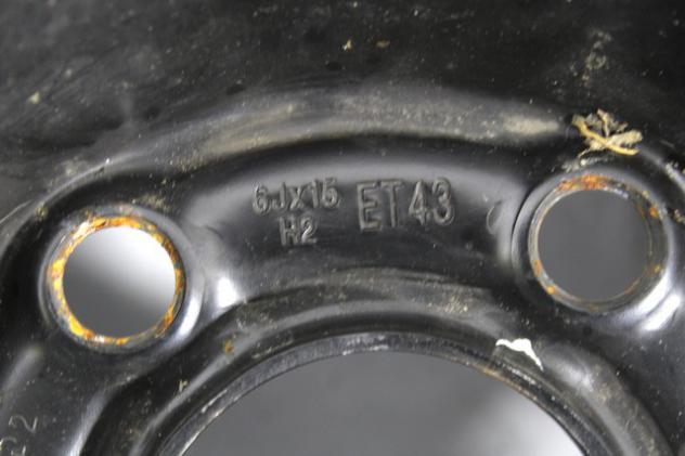 9191979 RUOTA DI SCORTA MICHELIN 185/60 R15 84H OPEL MERIVA A 1.7 D 74KW 5M 5P (2004) RICAMBIO USATO CON CERCHIO IN FERRO DA 15 POLLICI 5 FORI 6JX15H2 - Foto 3