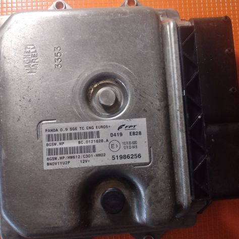 Centralina Motore FPT Fiat Panda 3^ 0.9 BZ 8GSW.MP 51986256 HW612