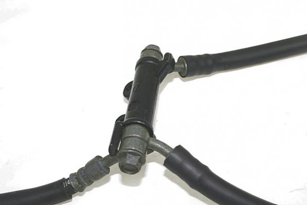 TUBAZIONE FRENO ANTERIORE YAMAHA FZS 600 FAZER 2002 - 2004 42H258850100 5DM258730000 4YR258740000 FRONT BRAKE HOSES - Foto 3