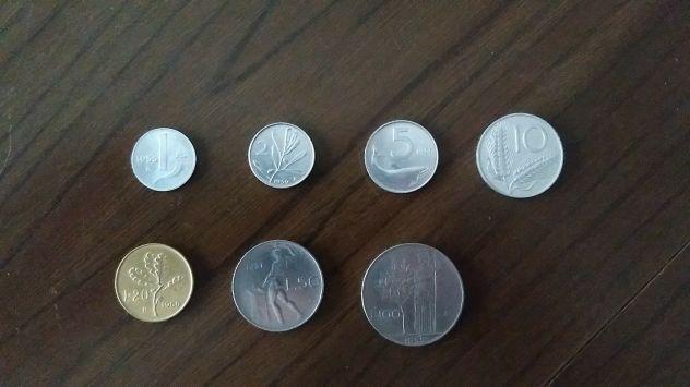 Lire Italiane monete da 1-2-5-10-20-50-100 anni vari