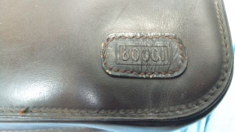Borsone vintage marca Bocci cm.46x25x34, vera pelle - Foto 7