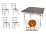 Set Sedie e Tavoli Shabby Chic Terni Per Arredo Bar Ristorante Pizzeria