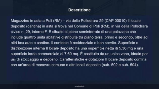 Immobile in asta di 7 m² in vendita a Poli - Foto 10