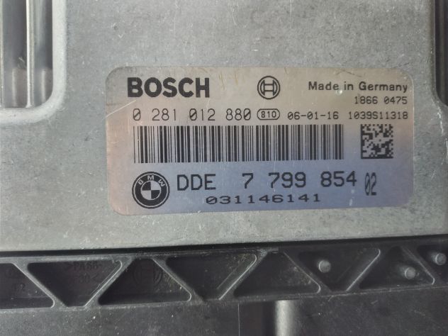 CENTRALINA MOTORE BMW 120D E87 320D E90 204D4 0281012880 DDE 7799854 16C35-2.12 - Foto 8