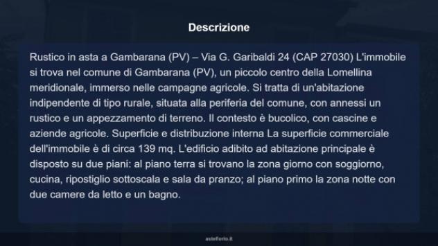Immobile in asta di 97 m² in vendita a Gambarana - Foto 16