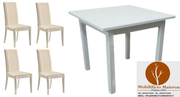 Set Bergamo cod516 Sedie Tavoli Arredamento Bar Pizzeria Nuovi Non Usate