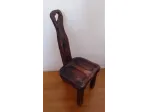 Sedia da caminetto / Scannetto tripode antico 1900