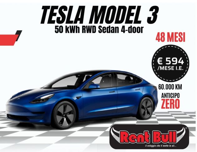 NOLEGGIO A LUNGO TERMINE TESLAMODEL 3