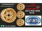 Cerchi cromodora cd66 8x13 4x98 et-3 FIAT ORO