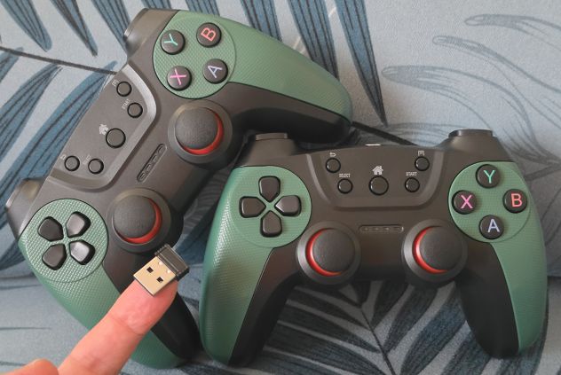 Coppia Joypad wireless PC Android - Ricevitore unico - Foto 6