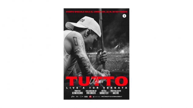 3 BIGLIETTI CINEMA ULTIMO "TUTTO - LIVE A TOR VERGATA"