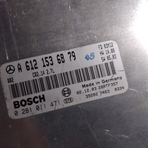 Centralina ECU Motore Mercedes CLK 0281011471 0 281 011 471 A6121536879 A 612 C - Foto 3