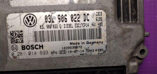 CENTRALINA MOTORE VOLKSWAGEN-VW 03L906022DC Bosch 0281014693 - Foto 4
