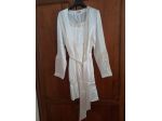 VESTAGLIA E SOTTOVESTE DA DONNA 100% SETA BRAND:MORGANA,COLORE:AVORIO, TAGLIA:46