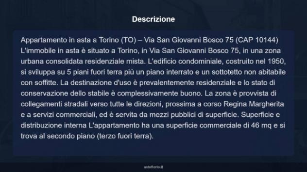 Immobile in asta di 46 m² in vendita a Torino - Foto 12